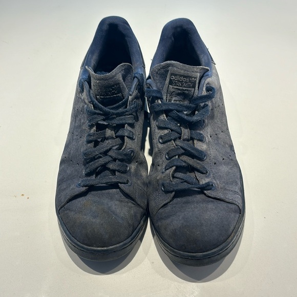 Adidas Stan Smith navy suede shoes size 10.5 - Picture 1 of 5